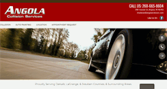 Desktop Screenshot of angolacollision.com